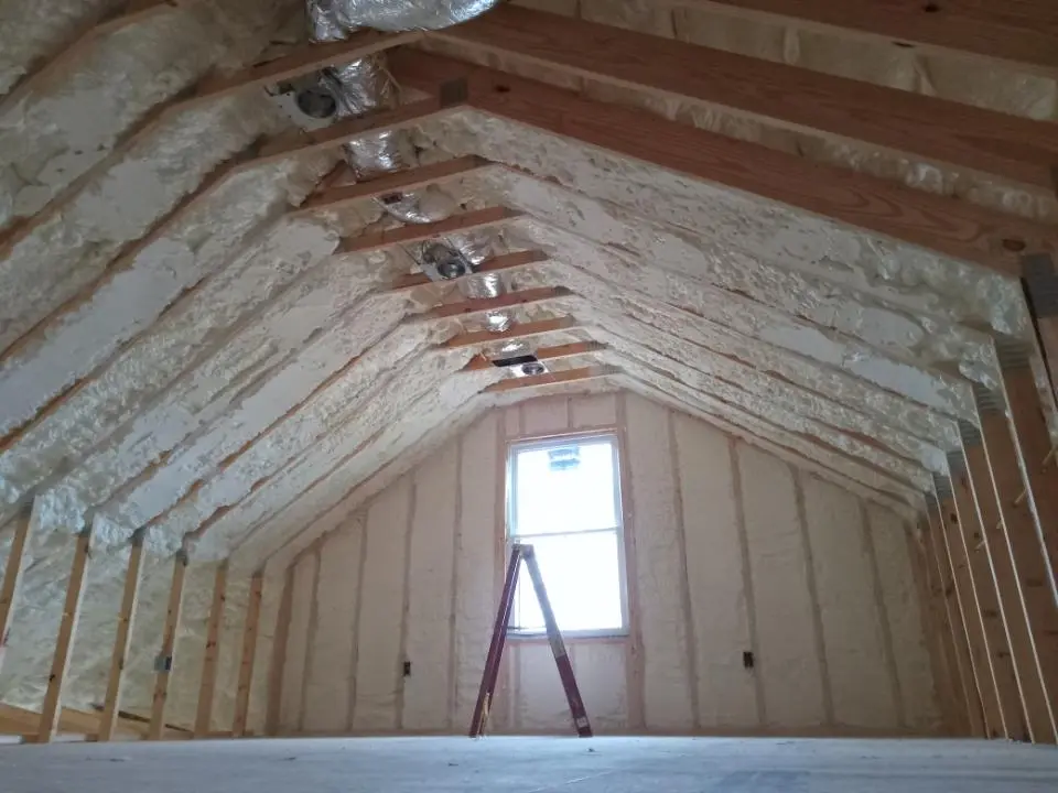 Spray foam roofing application for Crawl Space Insulation project in Hazel Crest